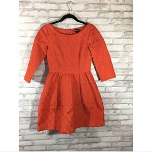 H&M Conscious Collection orange dress size 4